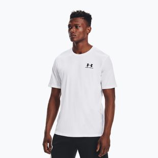 Men's Under Armour Sportstyle Left Chest SS training t-shirt white/black