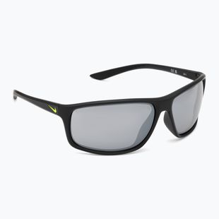 Men's Nike Adrenaline matte black/grey w/silver mirror sunglasses