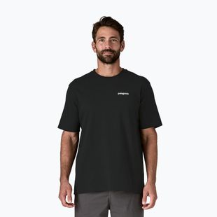 Men's Patagonia P-6 Logo Responsibili-Tee trekking t-shirt black