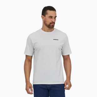 Men's Patagonia P-6 Logo Responsibili-Tee trekking t-shirt white