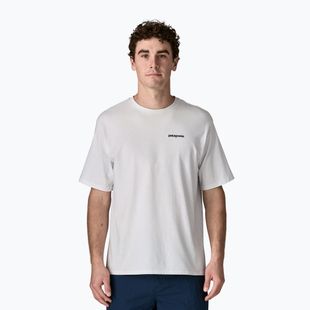 Men's Patagonia P-6 Logo Responsibili-Tee trekking t-shirt white