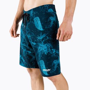 Men's Oakley Ohana Floral 20" swim shorts blue FOA403022