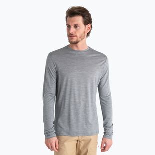 Men's Icebreaker Merino 125 Cool-Lite Sphere III LS Tee metro heather trekking longsleeve