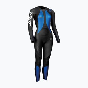 Women's wetsuit Zoggs Ow X-Tream Fs 4/3/2 mm black/blue