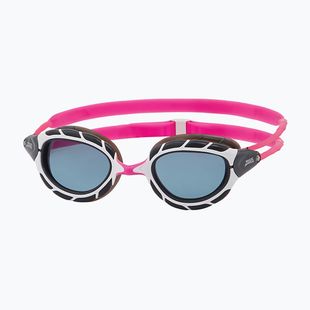 Zoggs Predator pink/ white/ tint smoke swimming goggles