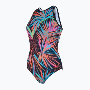 Women's one-piece swimsuit Zoggs Maya Hi Crossback maya print