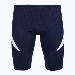 Men's swim jammers TYR Durafast Elite Curve Splice Hexa Jammer navy/white