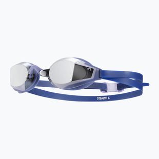 Swimming goggles TYR Stealth-X Performance Mirrored purple/blue