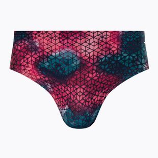 Men's TYR Starhex Racer red/multi swim briefs