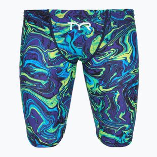 Men's swim jammers TYR Thresher Jammer Hyperblitz blue/green