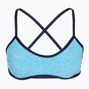 TYR Lapped Trinity swimsuit top light blue/aqua