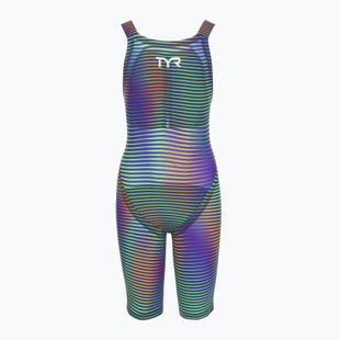 Women's one-piece swimsuit TYR Avictor 2.0 Luminins Open Back elec lime