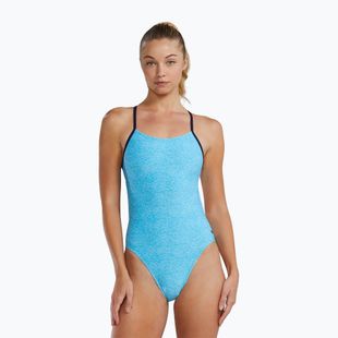 Women's one-piece swimsuit TYR Durafast Elite Lapped Cutoutfit light blue/aqua
