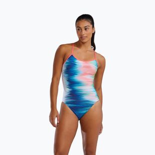 Women's one-piece swimsuit TYR Durafast Elite Bravura Trinityfit white/multi