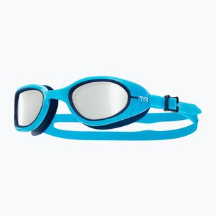 TYR Special Ops 2.0 Mirrored silver/blue swimming goggles