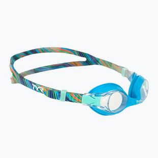 Children's swim goggles TYR Swimple Printed teal/orange