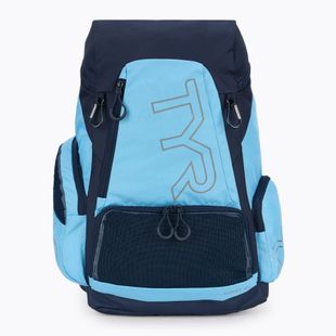 TYR Alliance Team 45 l light blue/navy swimming backpack