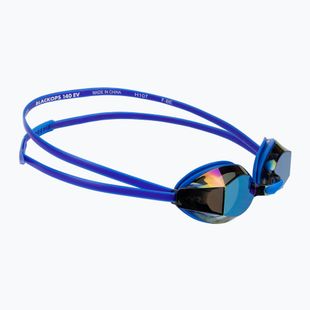 Women's swim goggles TYR Blackops 140 Ev Racing Mirrored royal/light blue