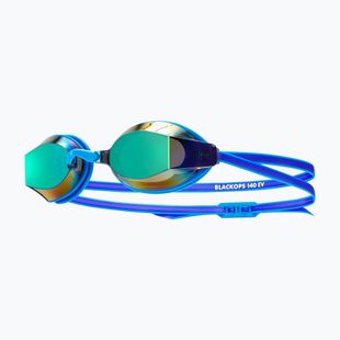 Women's swim goggles TYR Blackops 140 Ev Racing Mirrored royal/light blue