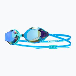 Children's swim goggles TYR Blackops 140 Ev Racing Mirrored blue/turquoise