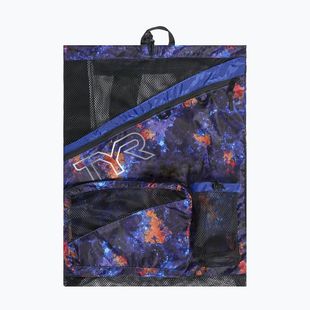 Swim bag TYR Elite Team Mesh 40 l purple / orange