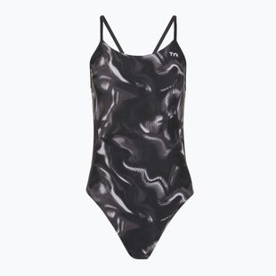 Women's one-piece swimsuit TYR Durafast Elite Waveform Cutoutfit titanium