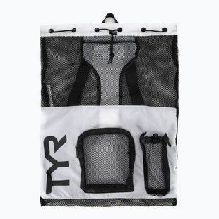 Swim bag TYR Big Mesh Mummy Bag 40 l white