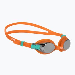 Children's swim goggles TYR Swimple Metallized orange/multi