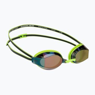 Swimming goggles TYR Blackops 140 Ev Racing Mirrored bright green/black
