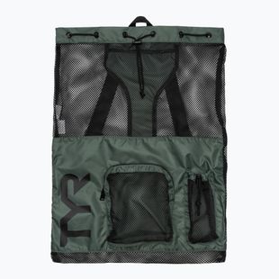 Swimming bag TYR Big Mesh Mummy 40 l olive