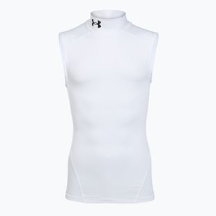 Men's training shirt Under Armour HG Armour Comp Mock SL castlerock/white