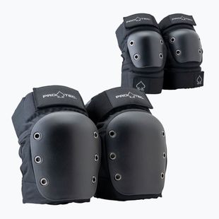 Pro-Tec Street Open Back Knee Elbow protector set black