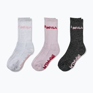 IMPALA Skate women's socks 3 pairs sparkle