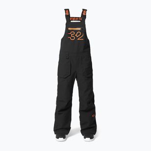 Children's snowboard trousers ThirtyTwo Youth Basement Bib black/orange