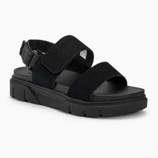 Timberland women's Greyfield 2 Strap black suede sandals