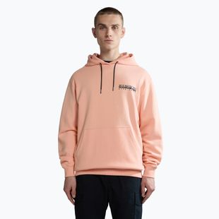 Men's Napapijri B-Boyd H pink salmon sweatshirt