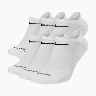 Men's socks Nike Everyday Plus Cushioned No Show 6 pairs white/black