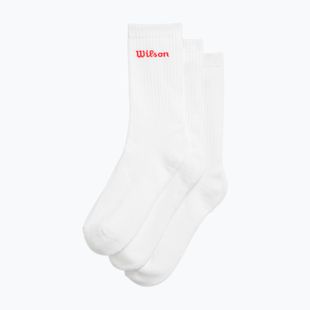 Socks Wilson Crew Logo 3 pairs bright white