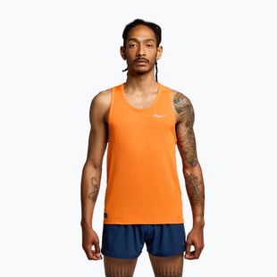 Men's running tank top Saucony Stopwatch Singlet pepper heather