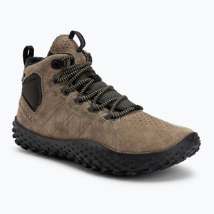 Men's barefoot shoes Merrell Wrapt Mid WP olive/black