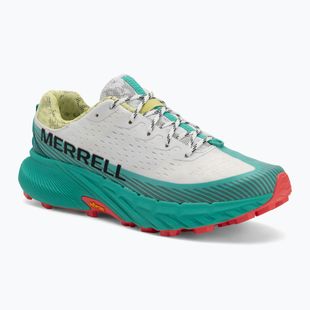 Merrell Agility Peak 5 white/turquoise men's running shoes