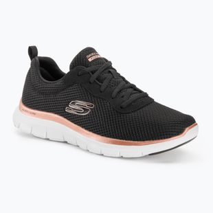 Women's training shoes SKECHERS Flex Appeal 4.0 Brilliant View black/rose gold