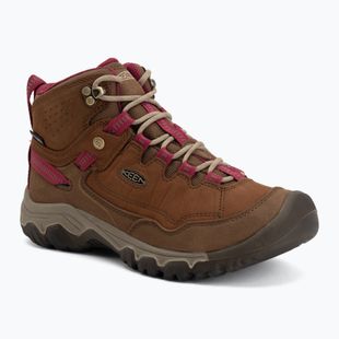 Women's trekking boots KEEN Targhee IV Mid Wp bison/beaujolais