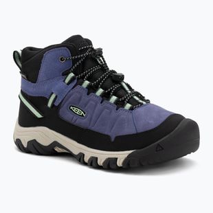 Children's trekking boots KEEN Targhee IV Mid Waterproof skipper blue/hemlock