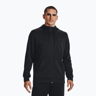 Men's sweatshirt Under Armour Fleece FZ Hoodie black/black