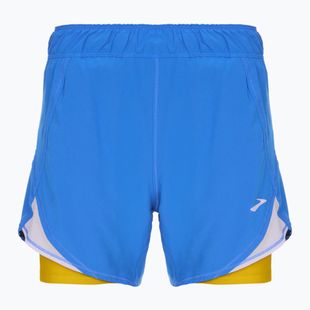 Women's Brooks Chaser 5" 2-In-1 running shorts bluetiful/golden hour