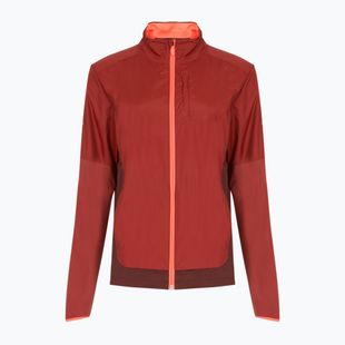 Men's Brooks Fusion Hybrid copper/run raisin running jacket