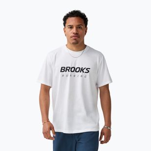 Men's running top Brooks Graphic white/black