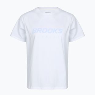 Women's running top Brooks Graphic white/halogen blue