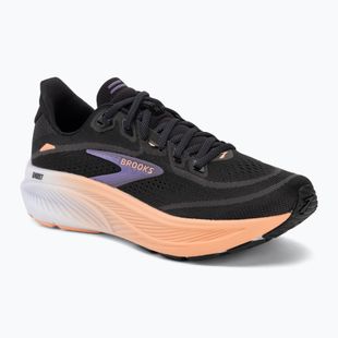 Women's running shoes Brooks Ghost 18 black/mulled grape/peach